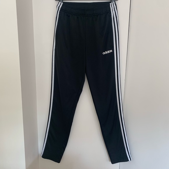 Adidas Black Track Pants With White Stripes - Picture 8 of 16